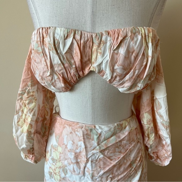 New! Rumer isola floral crop top and midi skirt set 13447 - Picture 7 of 16